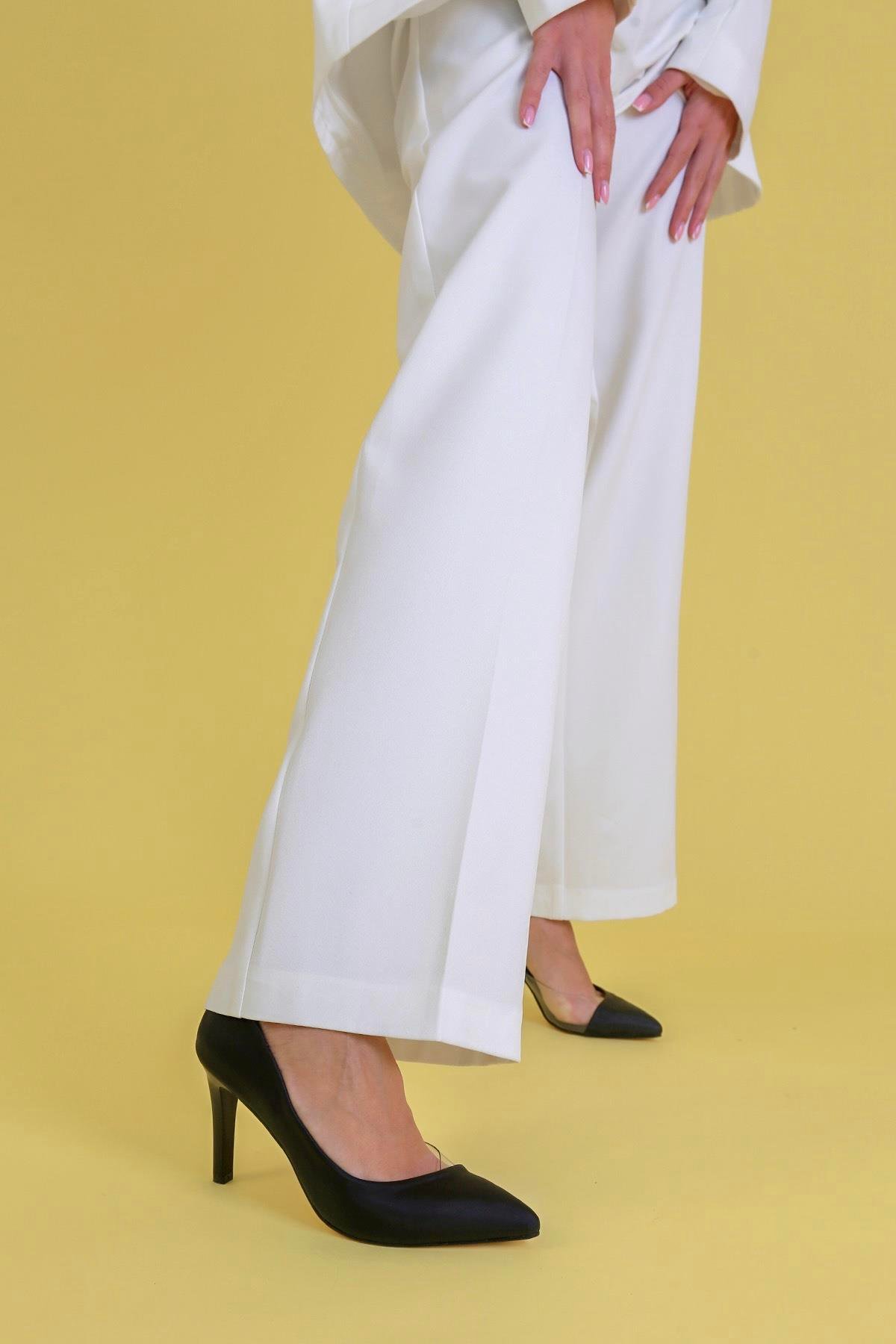 Linda Model 8 Cm Topuklu Siy.saten