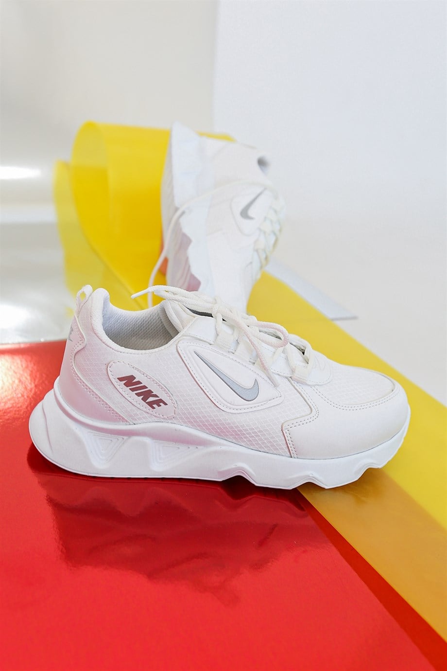 LUFFY MODEL 3 CM TOPUKLU YENİ SEZON SNEAKERS SPOR AYAKKABI BEY.GRI