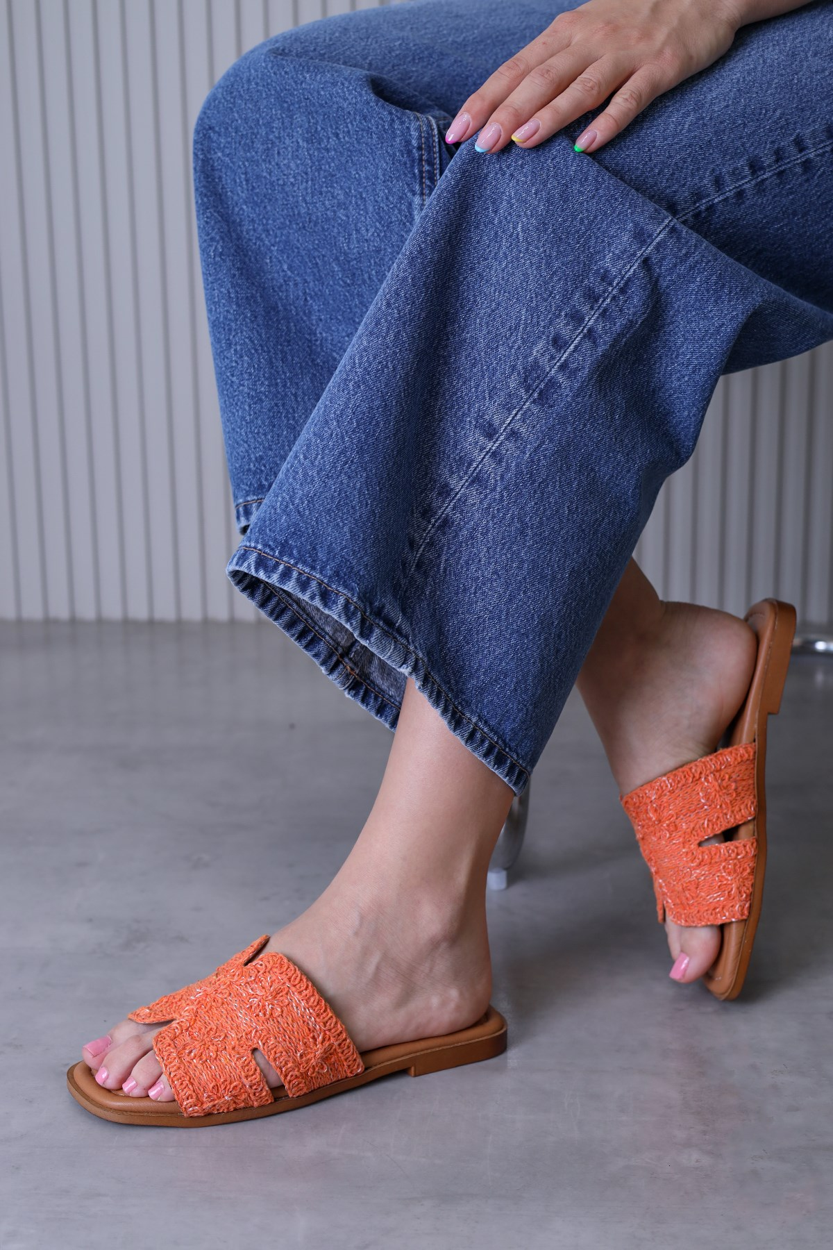 ma104 model yeni sezon terlik ORANJ