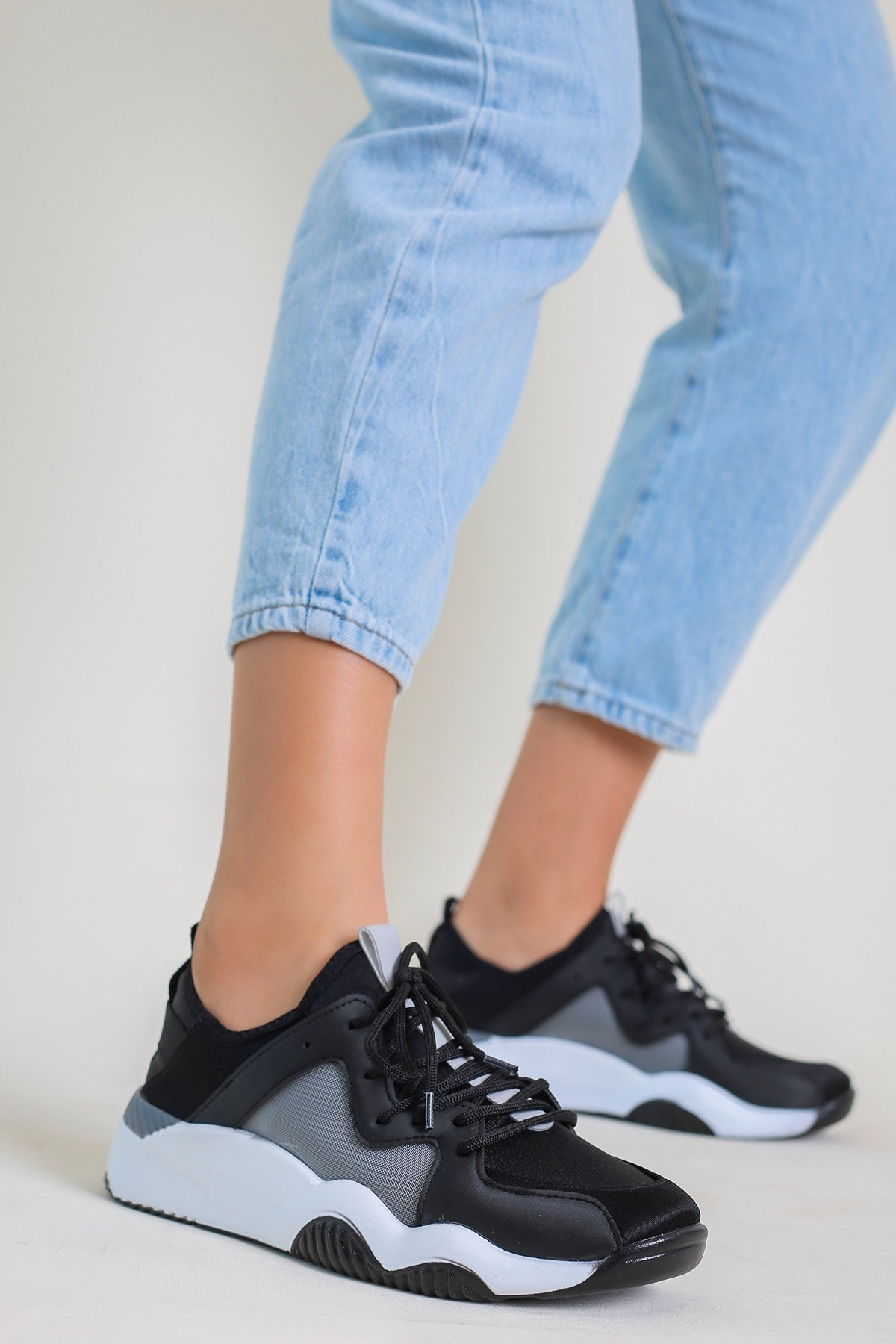 Millie Model Yeni Sezon Sneakers Spor Ayakakbi Siy.bey
