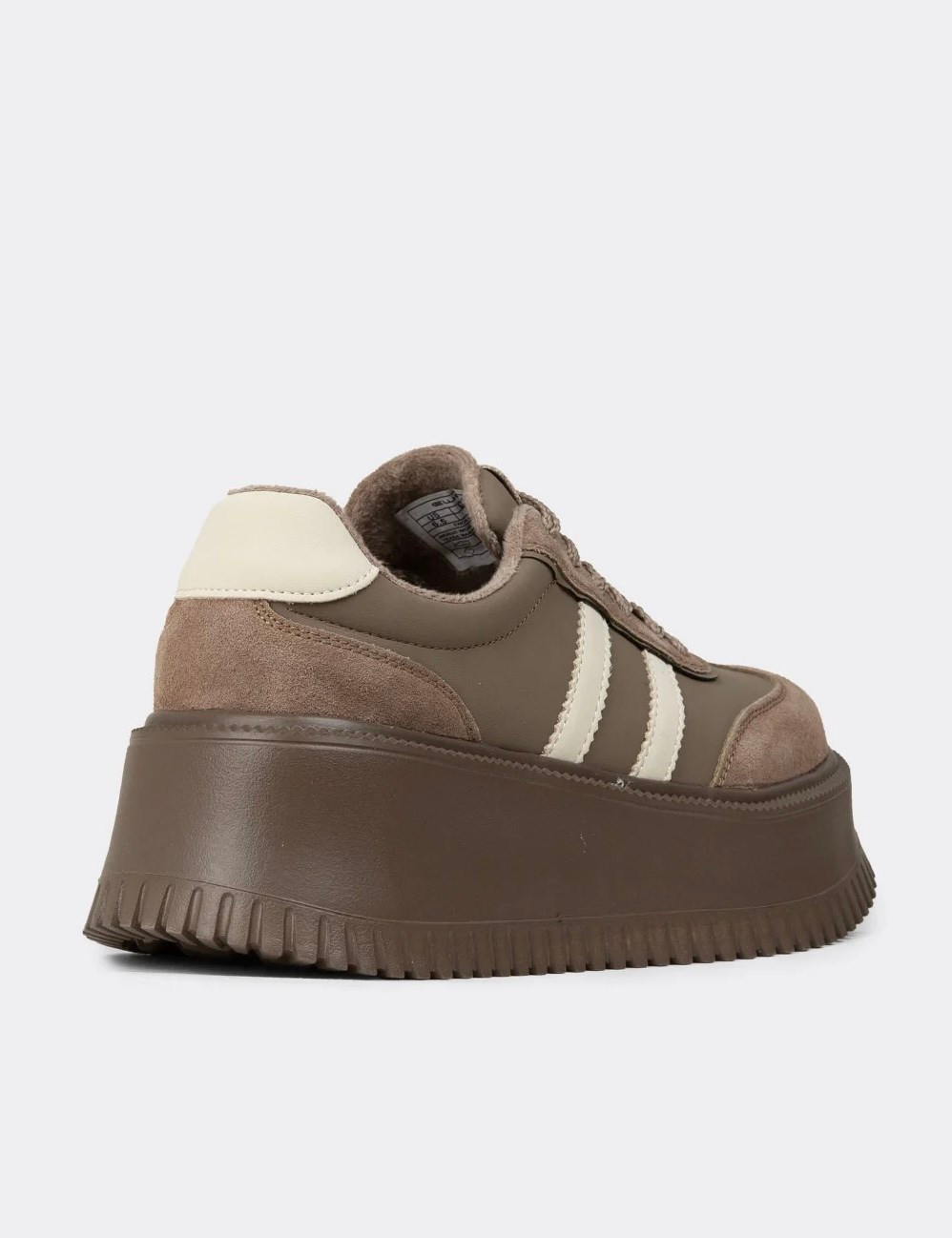 minda model 6 cm platform detaylı yeni sezon spor ayakkabı KAHVE