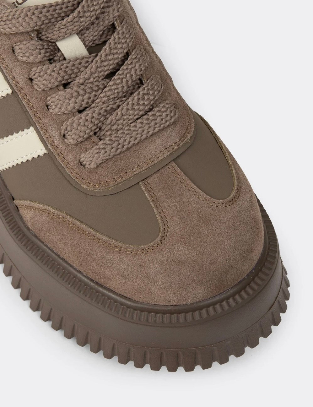 minda model 6 cm platform detaylı yeni sezon spor ayakkabı KAHVE