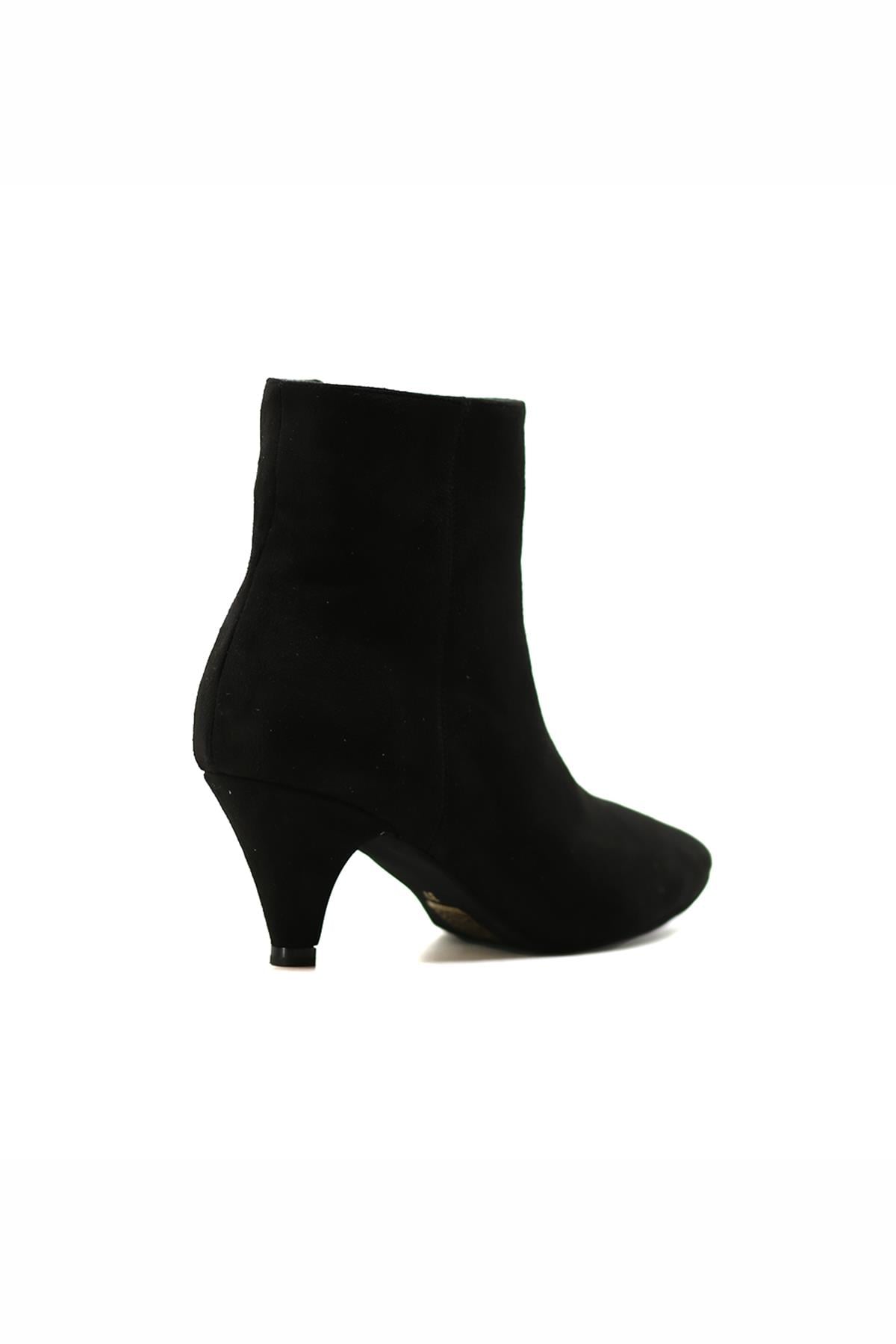 MİNİ 3 CM TOPULU ZARA MODEL BOT SIY.SUET