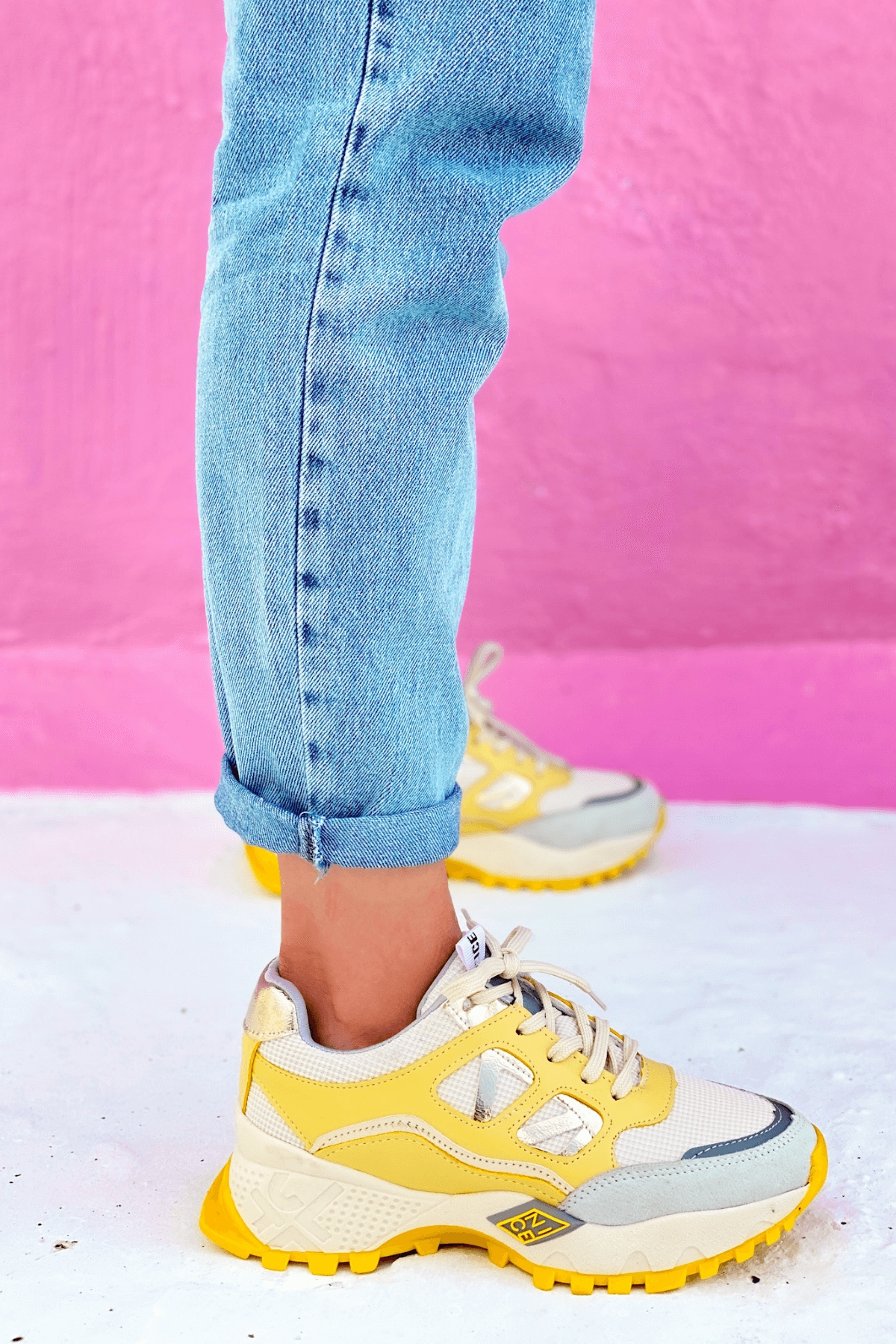 Nice Model Yeni Sezon Snekars Spor Ayakkabi Sari - Still Durağı
