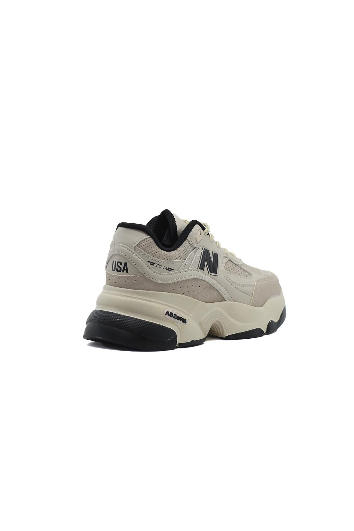 Odi̇ssey 5 Cm Tabanli Yeni̇ Sezon Sneakers  Spor Ayakkabi Bej