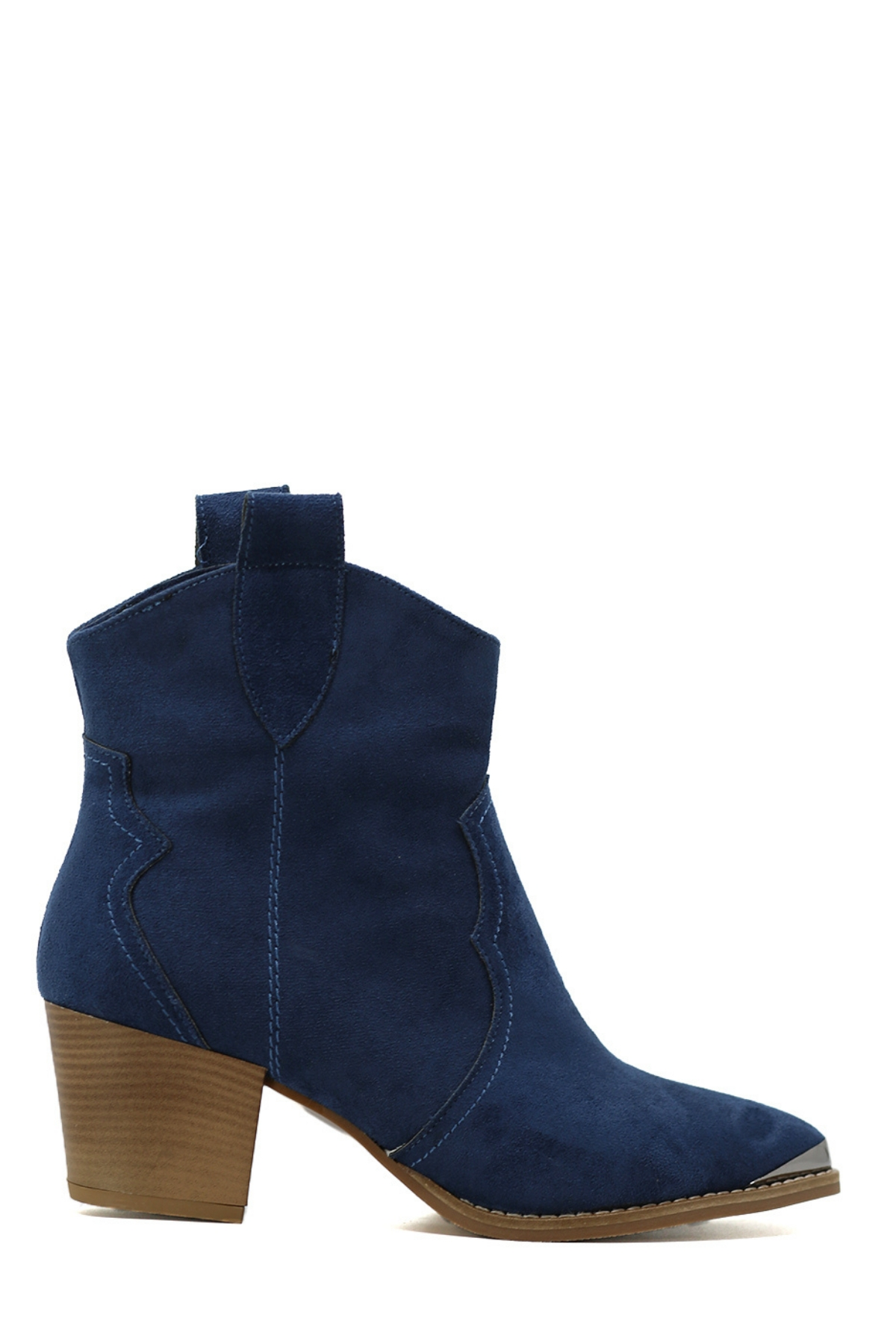 Olivia Model 5 Cm Topuklu Kisa Western Bot Laci Suet