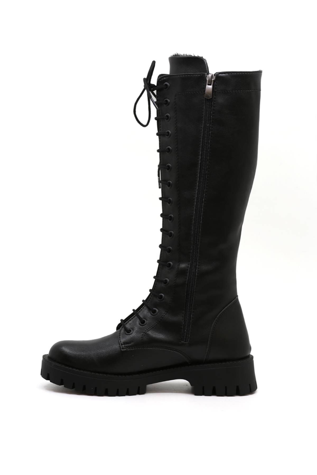 PHİLA MODEL 4 CM TABANLI YENİ SEZON ÇİZME SIYAH