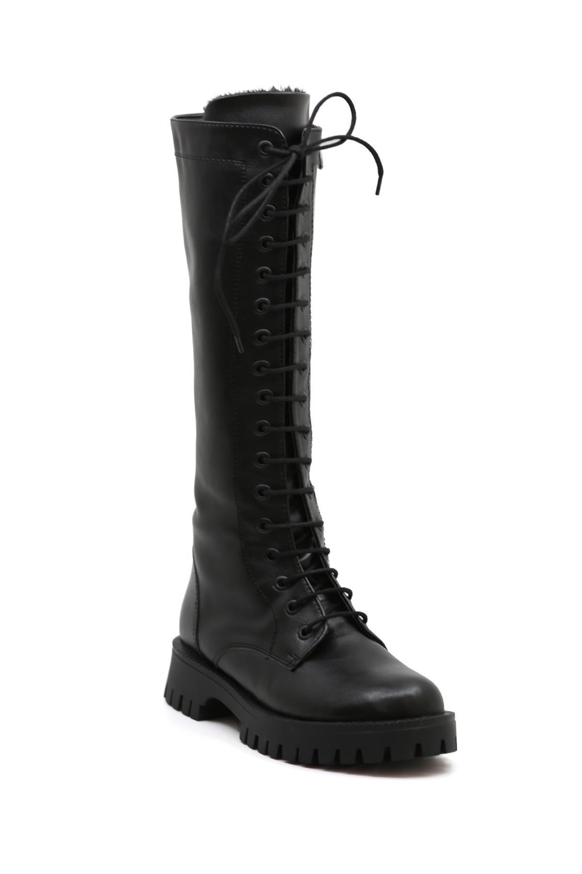 PHİLA MODEL 4 CM TABANLI YENİ SEZON ÇİZME SIYAH
