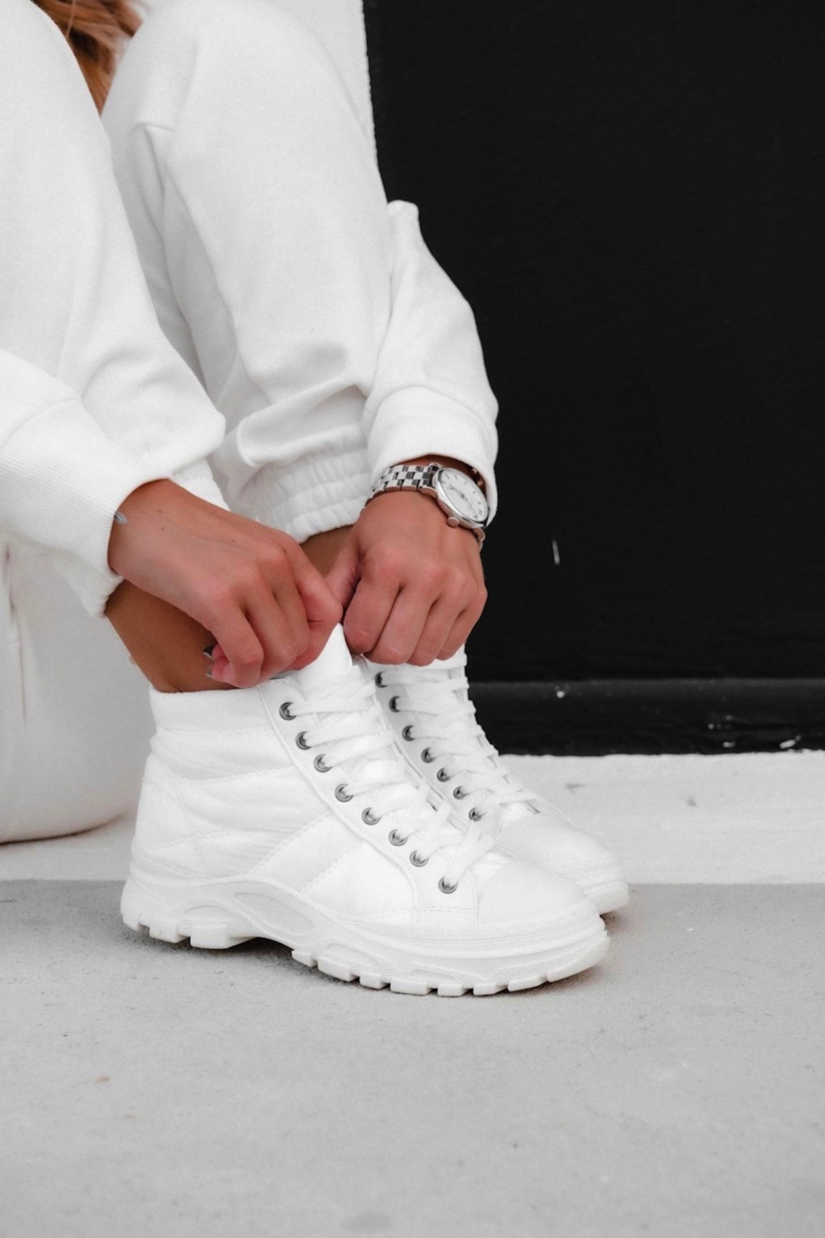 Piero Model Paraşüt Sport Bot Beyaz