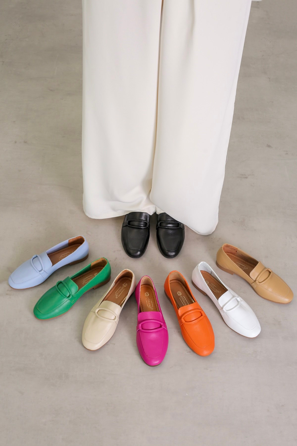 PİLLOW MODEL GERÇEK ORJİNAL DERİ BABET LOAFER SIYAH