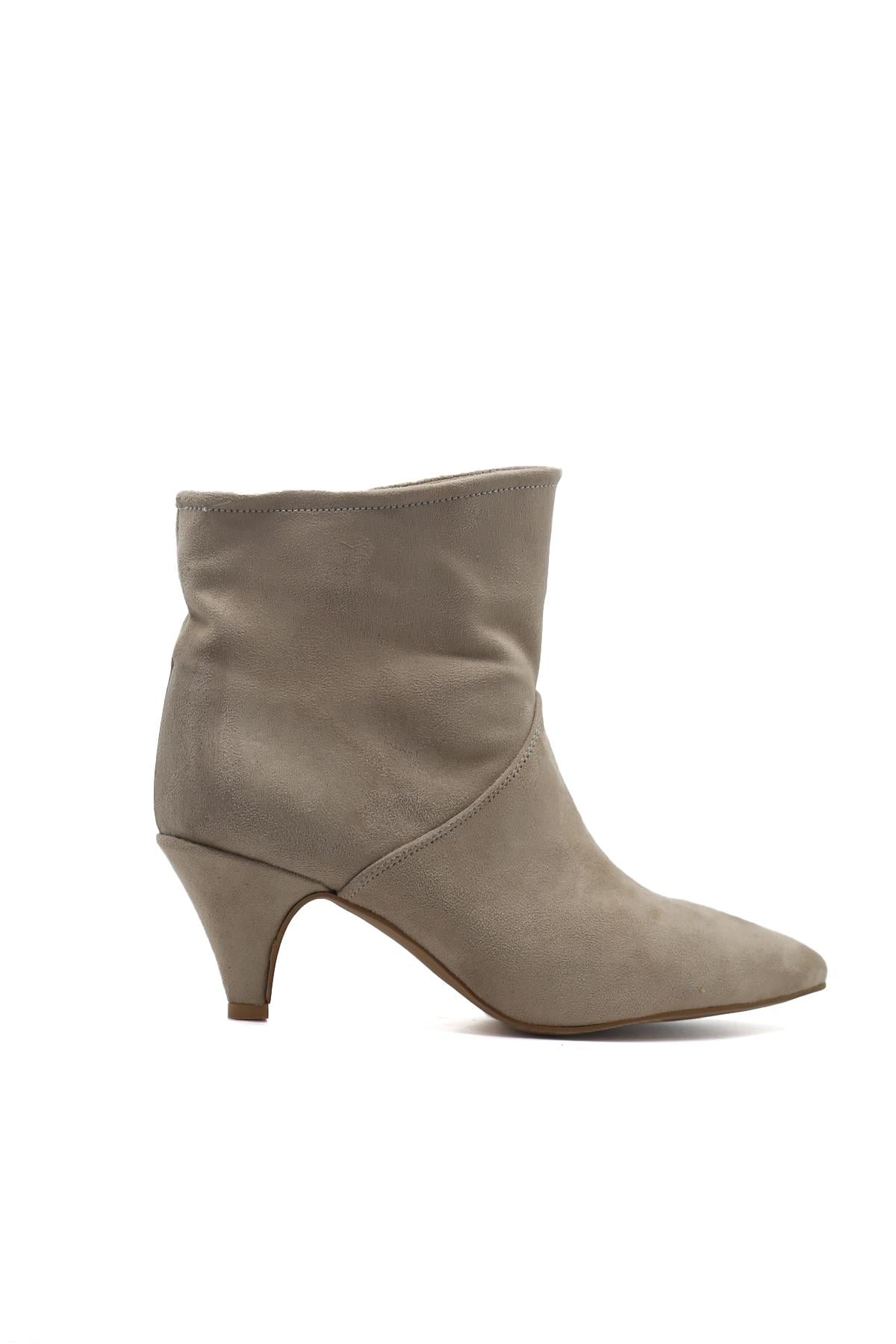 Poli̇na 3 Cm Topuklu Zara Model Kisa Bot Ten.suet