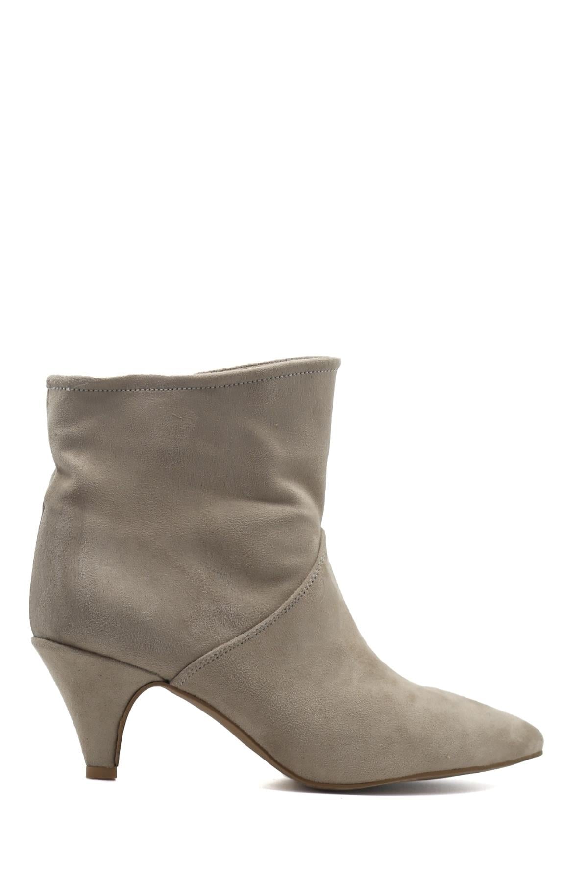 Poli̇na 3 Cm Topuklu Zara Model Kisa Bot Ten.suet