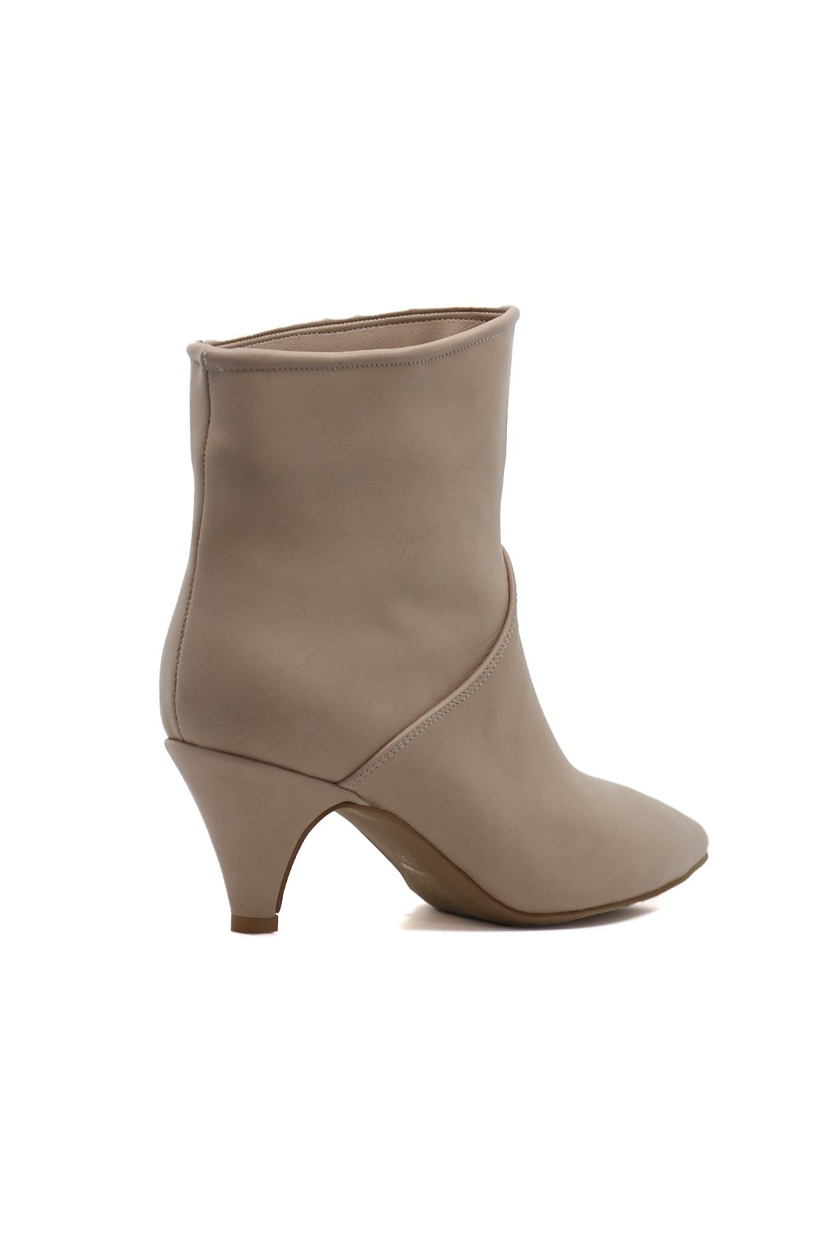 Poli̇na 3 Cm Topuklu Zara Model Kisa Bot Nut