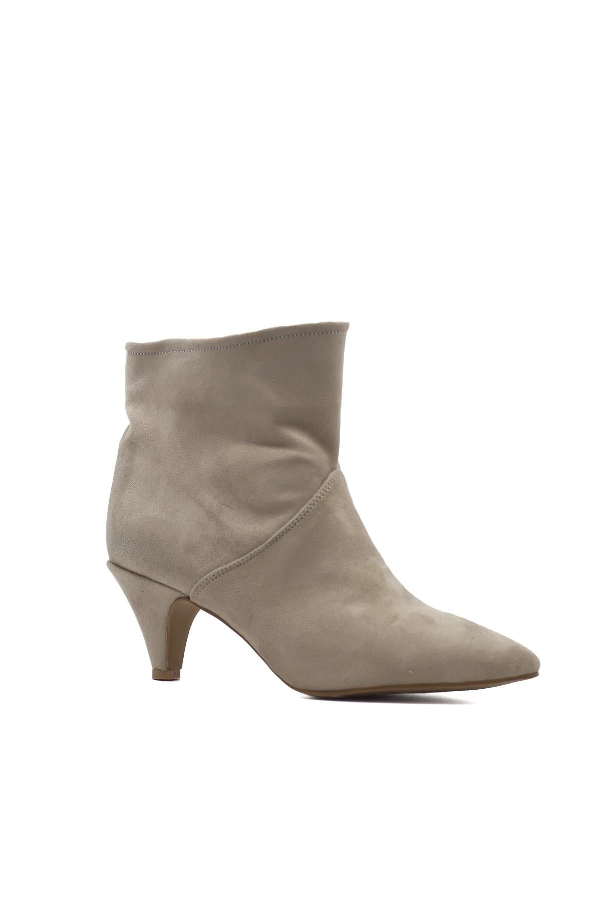 Poli̇na 3 Cm Topuklu Zara Model Kisa Bot Ten.suet