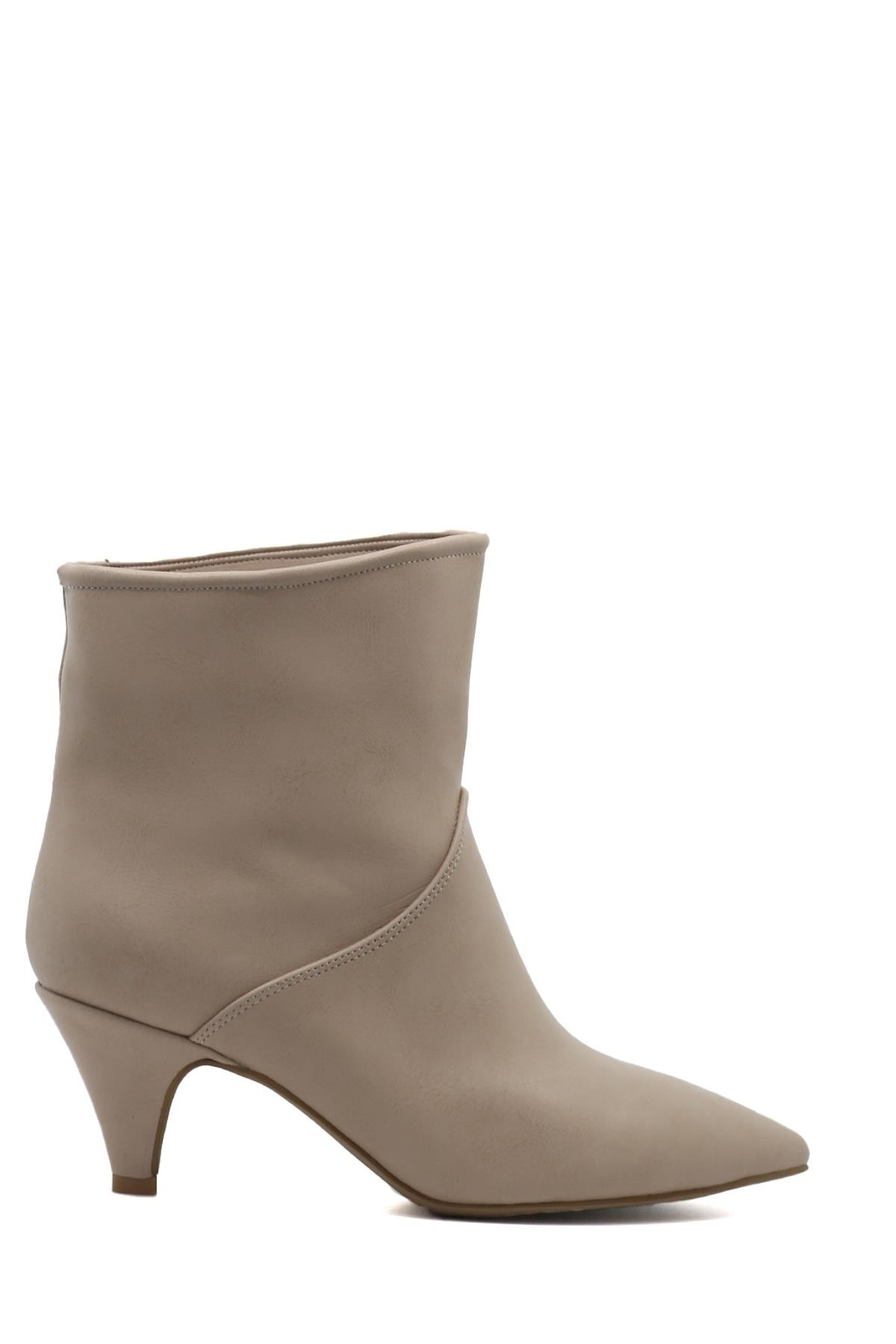 Poli̇na 3 Cm Topuklu Zara Model Kisa Bot Nut