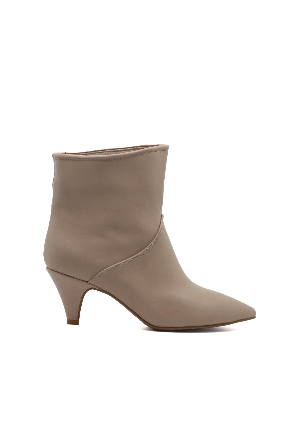 Poli̇na 3 Cm Topuklu Zara Model Kisa Bot Nut