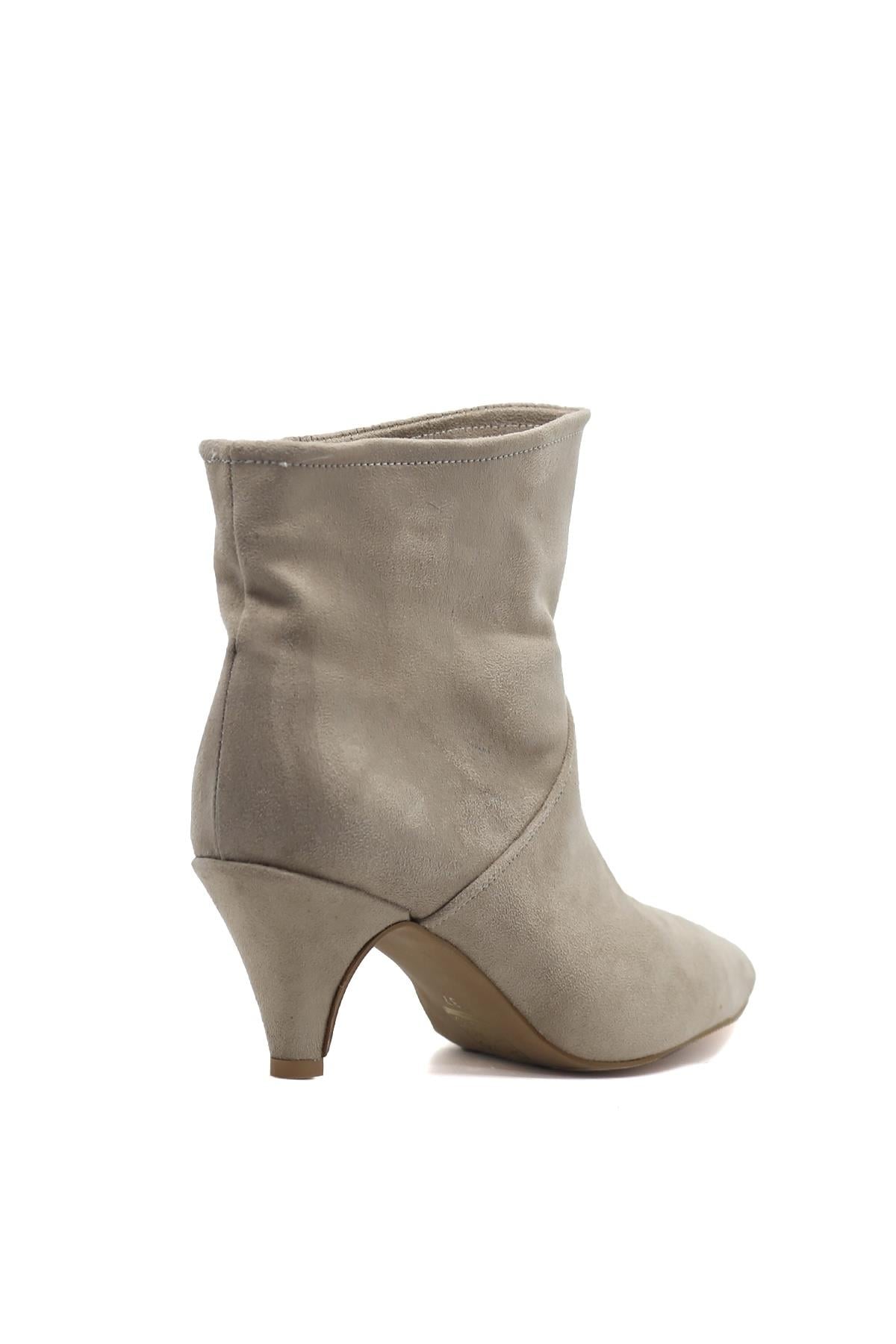 Poli̇na 3 Cm Topuklu Zara Model Kisa Bot Ten.suet