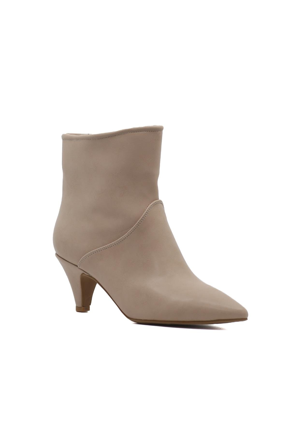 Poli̇na 3 Cm Topuklu Zara Model Kisa Bot Nut