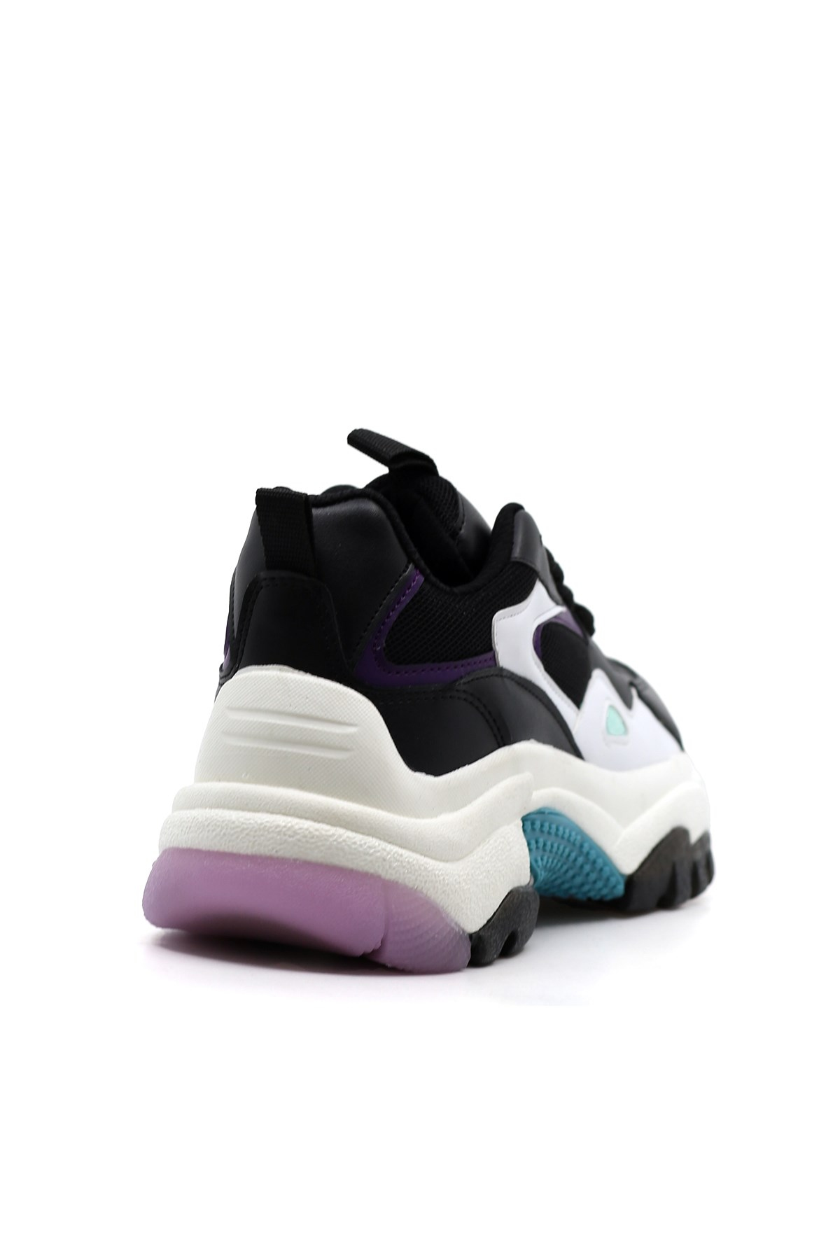 Poti̇n 5 Cm Tabanli Yeni̇ Sezon Sneakers Spor Ayakkabi Siyah