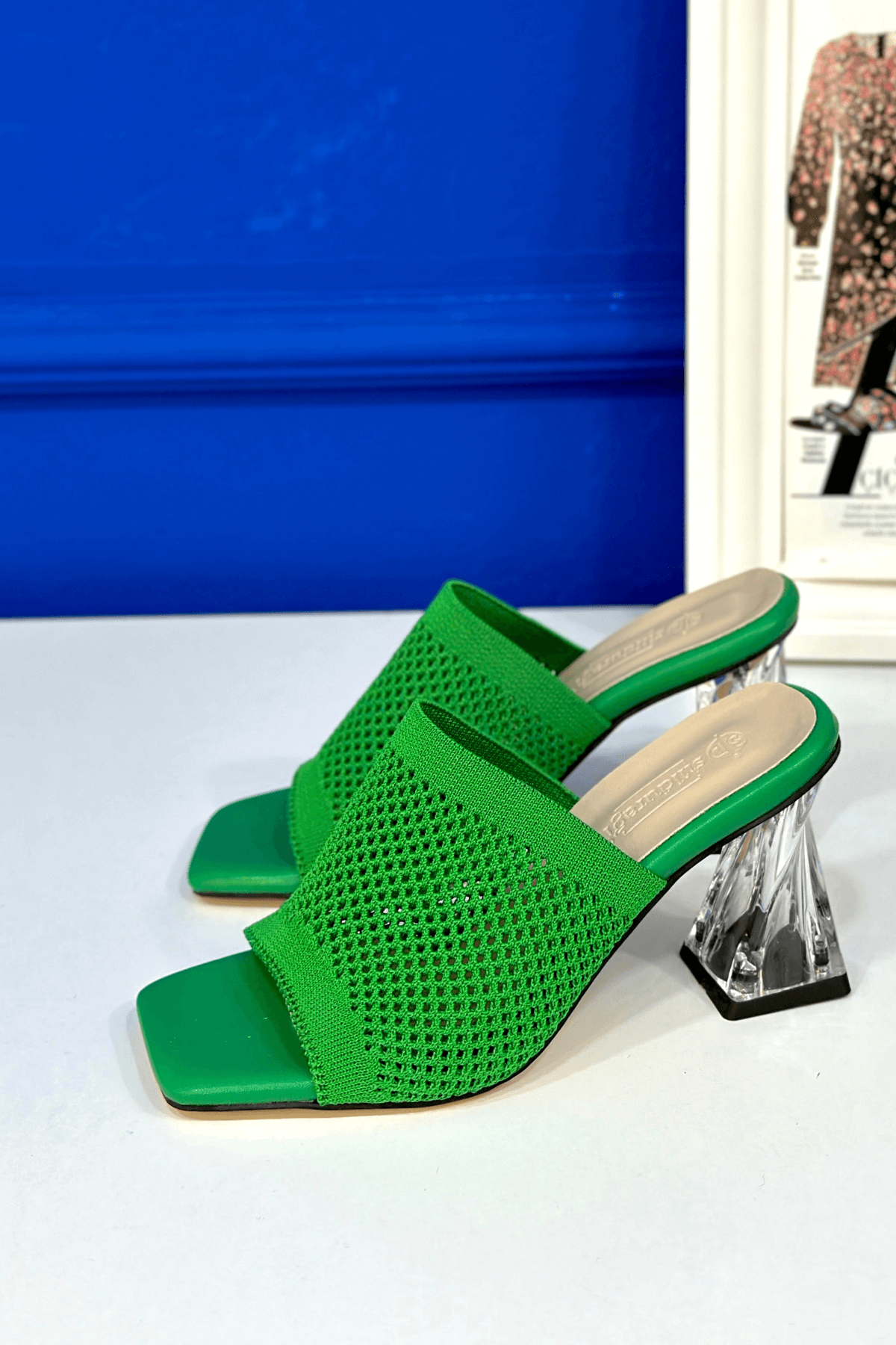 SAMATA MODEL 6 CM TOPUKLU TRİKO TERLİK YESIL