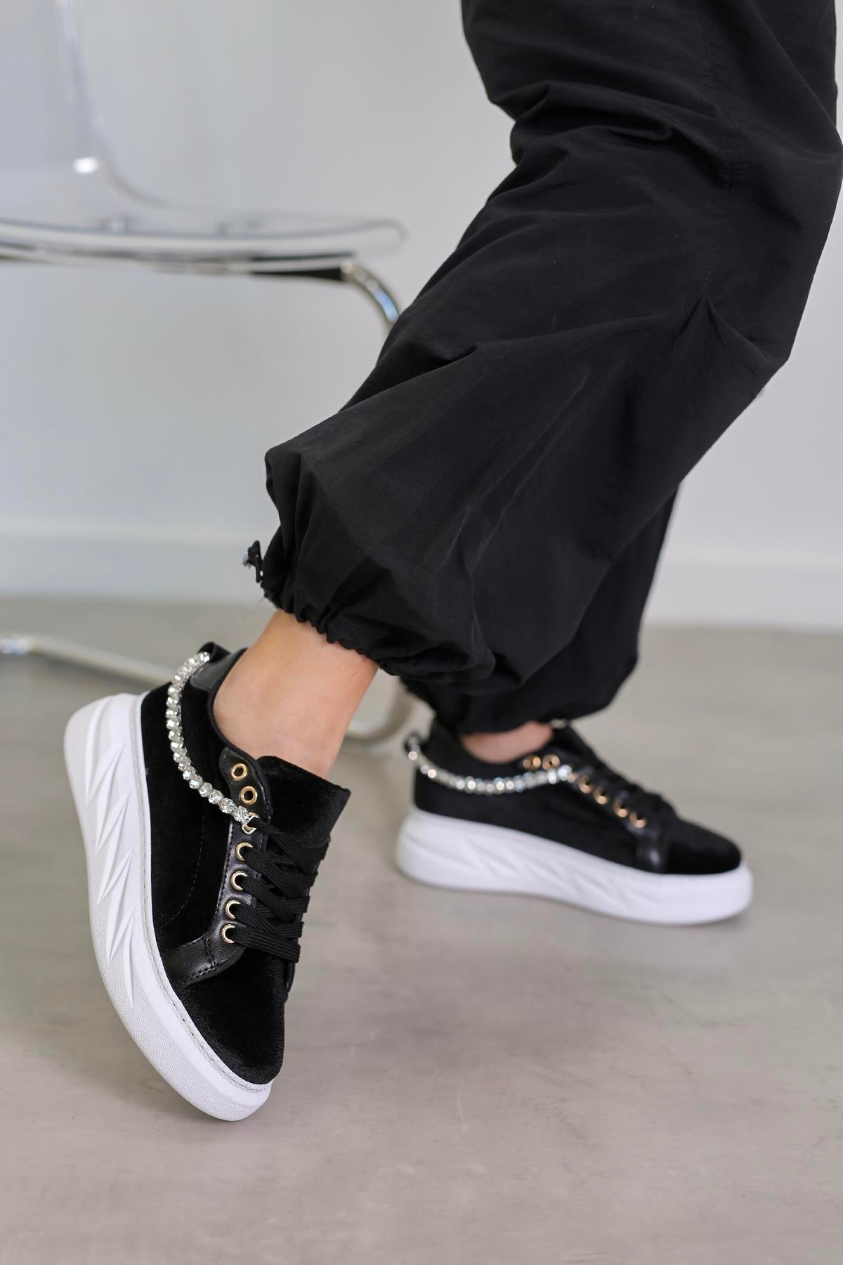 ST818 MODEL4 CM TABANLI TAŞ DETAYLI SPOR AYAKKABI SYH.KDF