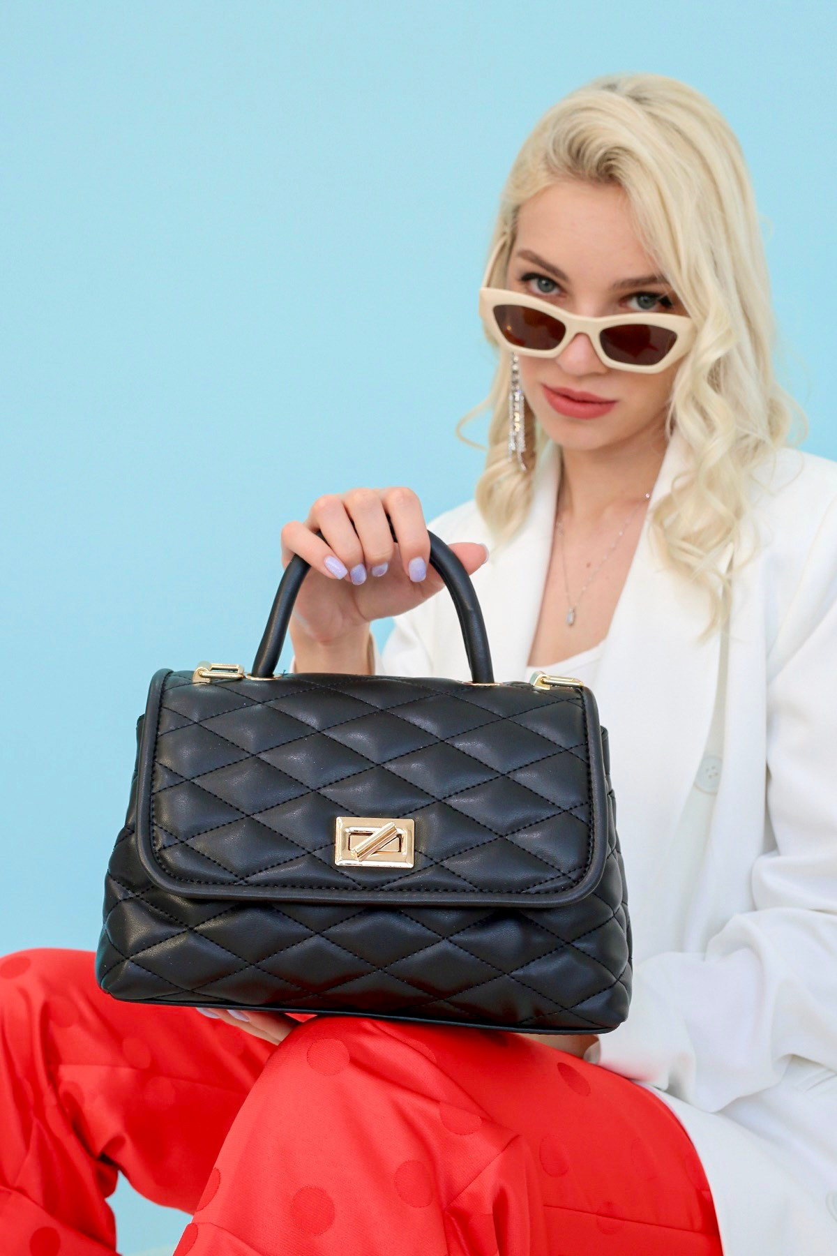 Sti̇l Duraği Yeni̇ Sezon Trend Çanta Siyah