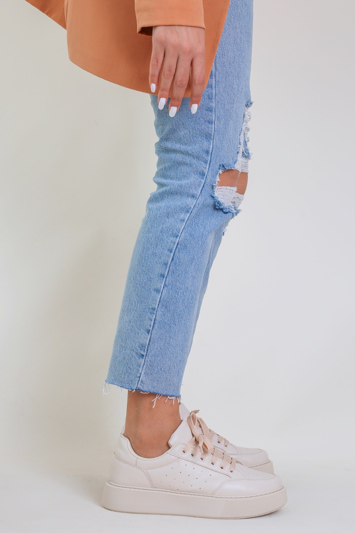 Swan Model Yeni Sezon Sneakers Spor Ayakabi Bej