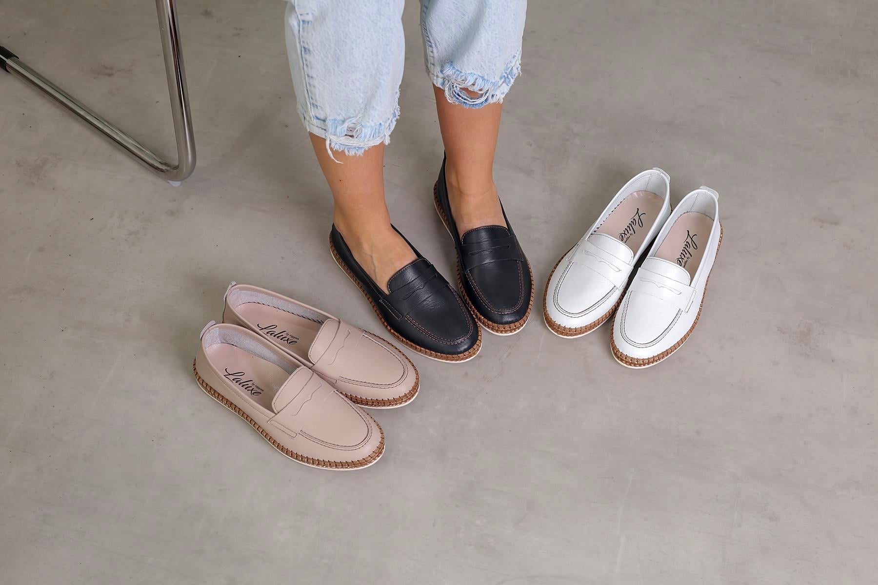 SY28  MODEL 3 CM TABANLI ORTAPEDİK TABANLI %100 ORJİNAL DERİ AYAKKABI BABET LOAFER NUT
