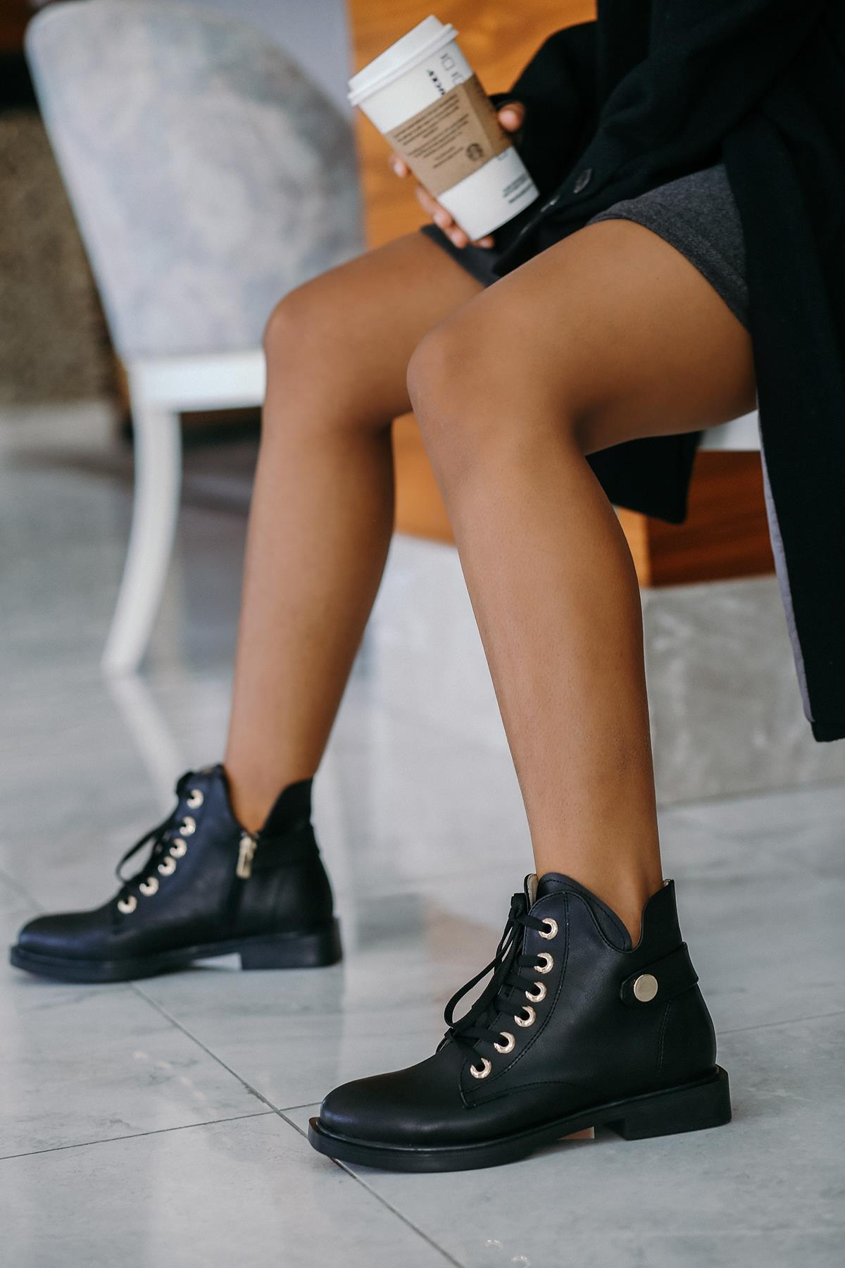 Tasha Yeni̇ Sezon Zara Model Bot Siyah