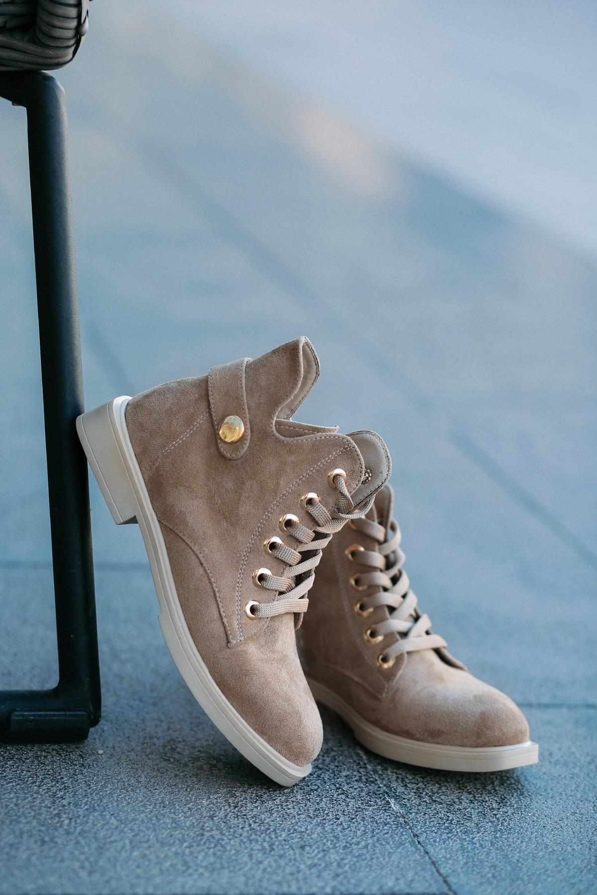 Tasha Yeni̇ Sezon Zara Model Bot Vizon Suet