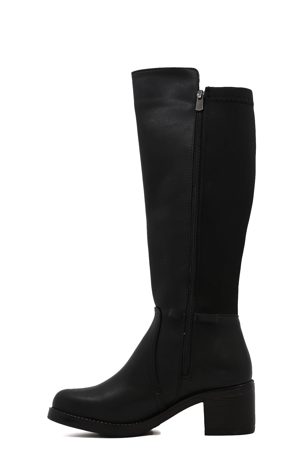 Tatto Si̇hi̇rli̇ Çi̇zme 5 Cm Topuklu Yeni̇ Sezon Siyah