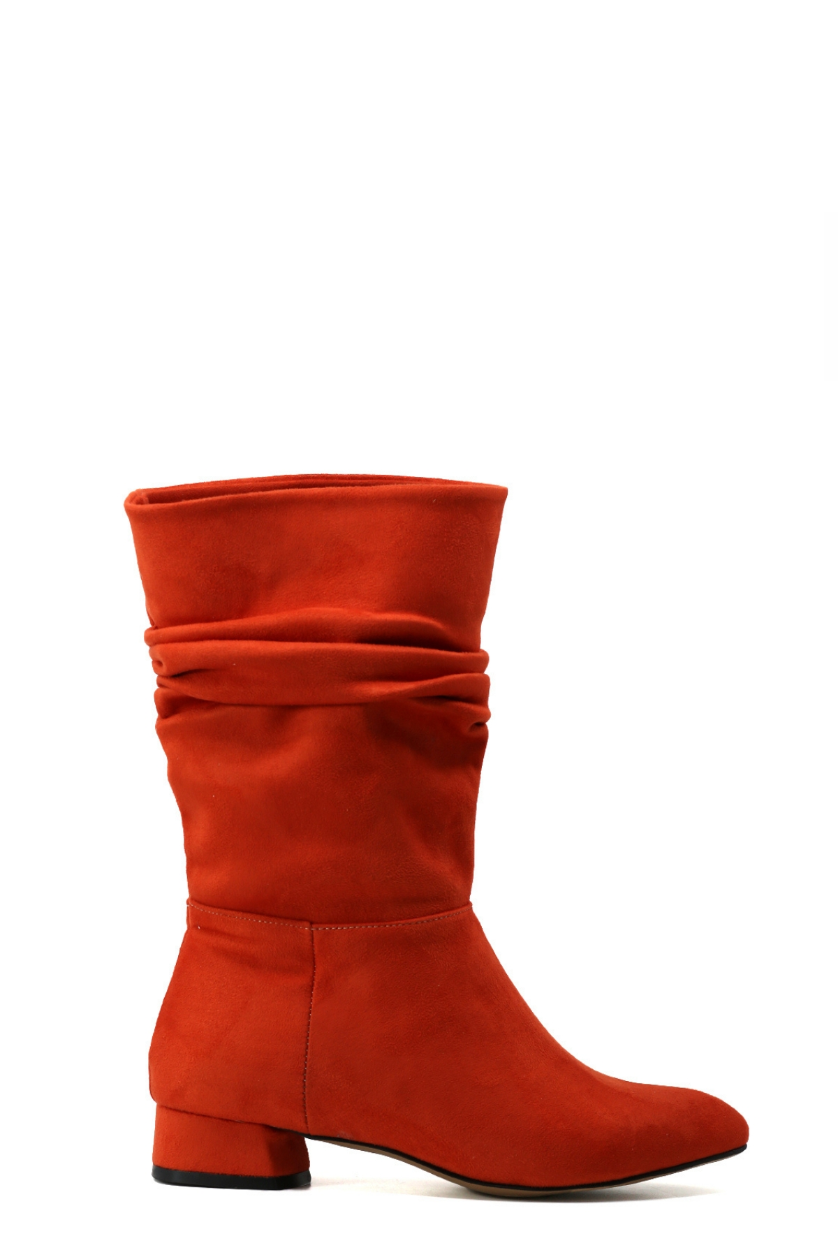 TERESA MODEL 3 CM TOPUKLU YENİ SEZON KISA BOT ORANJ