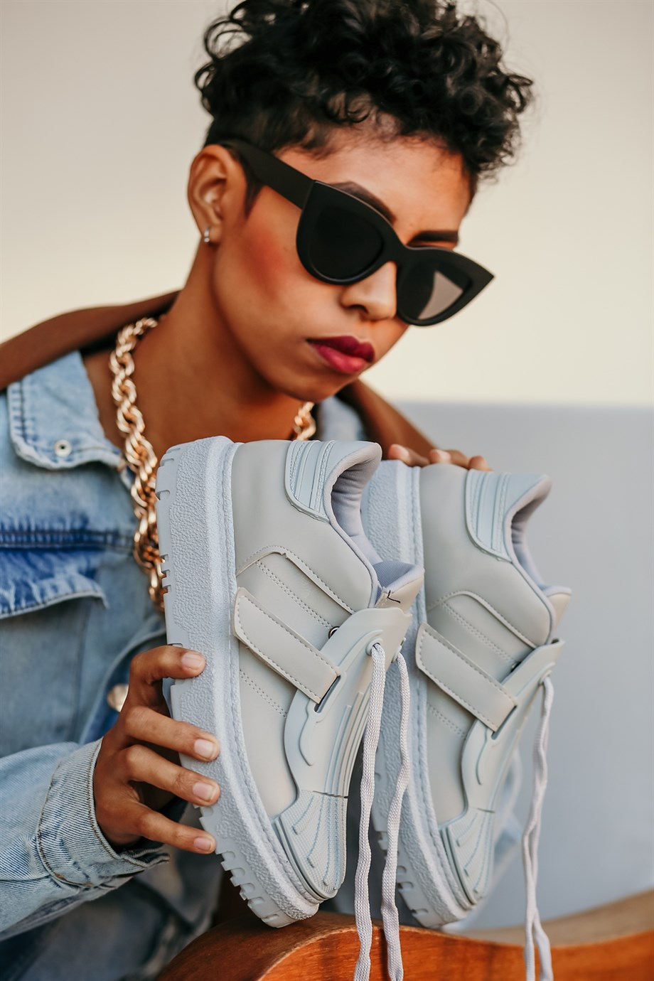Ti̇lya Yeni̇ Sezon Zara Model Sneakers Spor Ayakkabi Gri