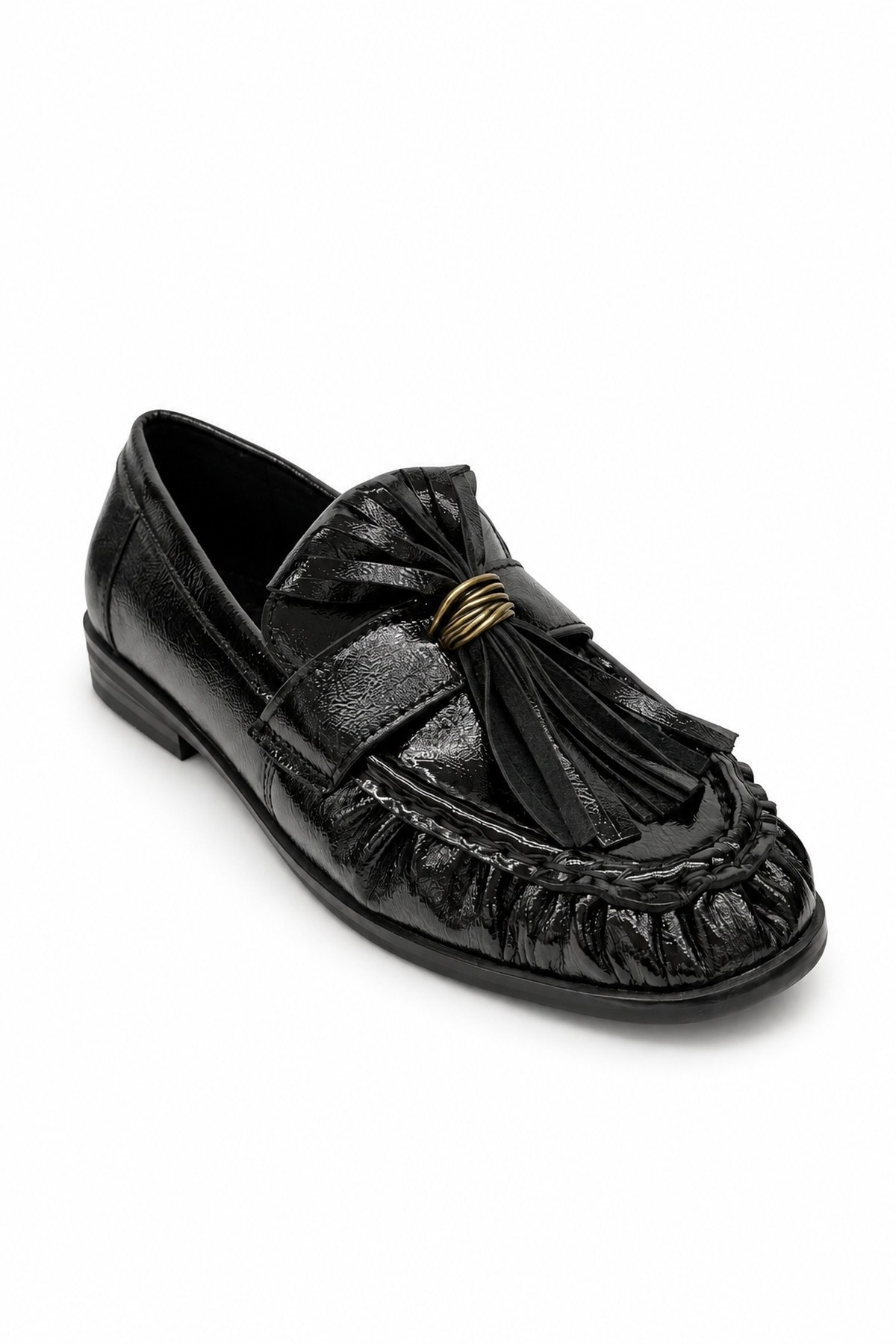 zafira model 1 cm topuklu yeni sezon loafer babet SIY.KIRISK