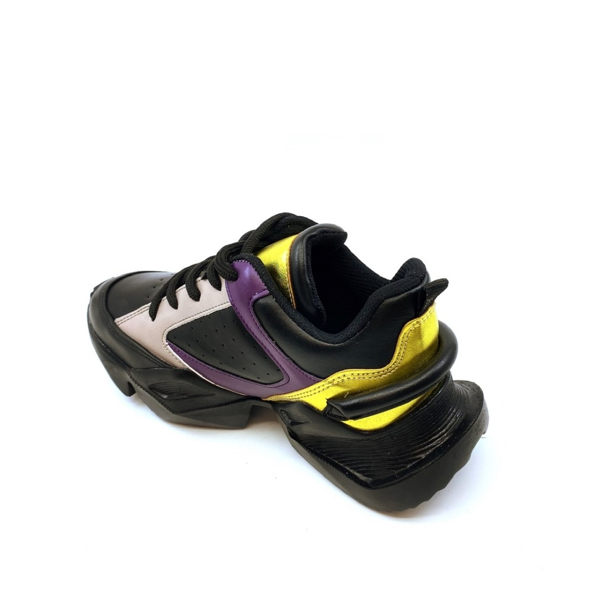 Zoe Model 5Cm Tabanli Sneakers Siy.mor