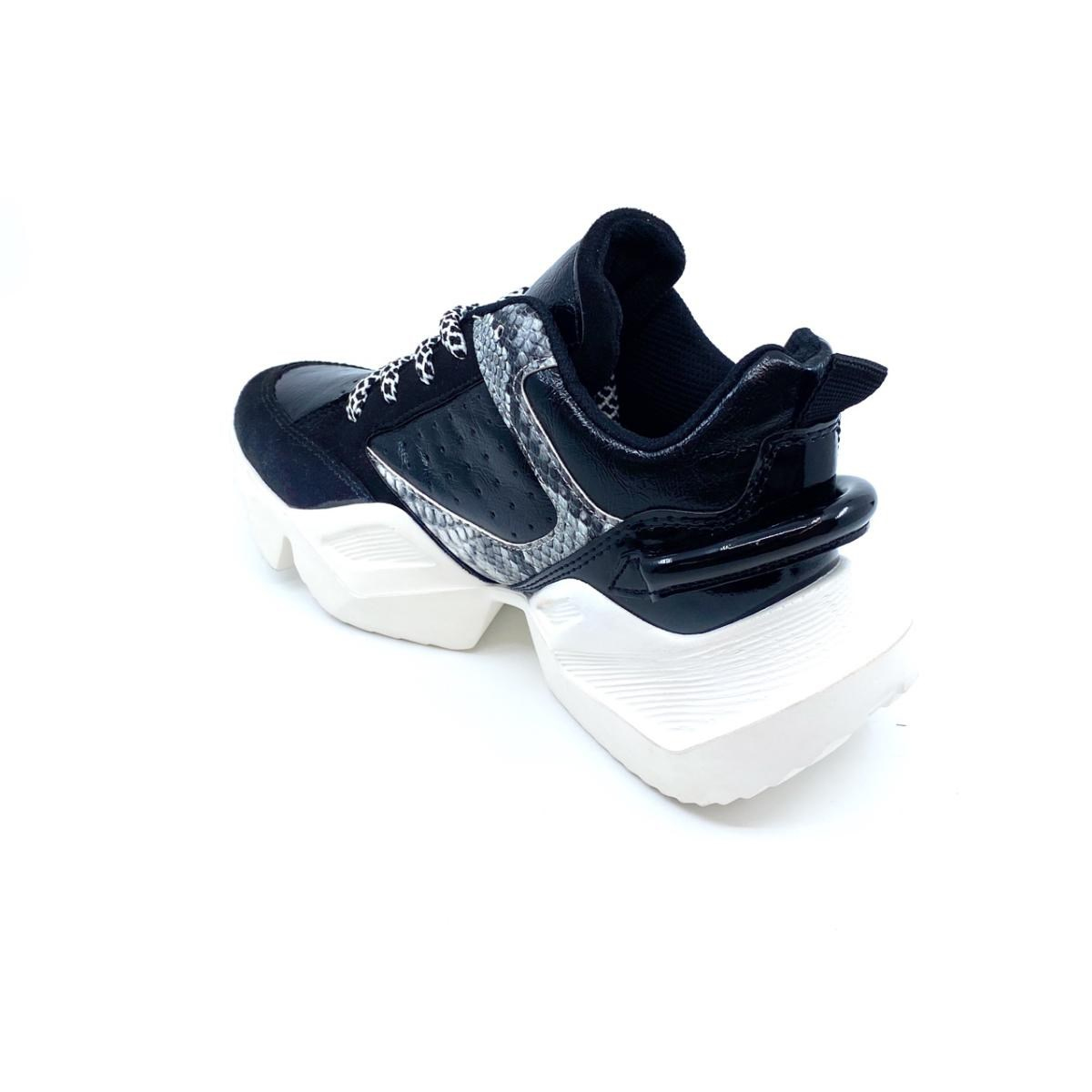 Zoe Model 5Cm Tabanli Sneakers Siy.suet