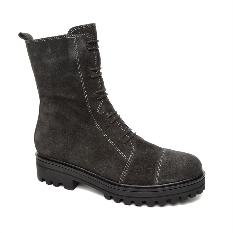 ANTRASİT Kadın Bot IK-1007 JOHN MAY SUEDE GRAFİT