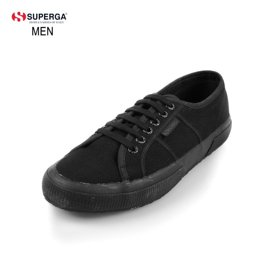 SİYAH Erkek Keten Ayakkabı 2750-COTU SUPERGA CLASSIC S000010 X01278 TOTAL BLACK