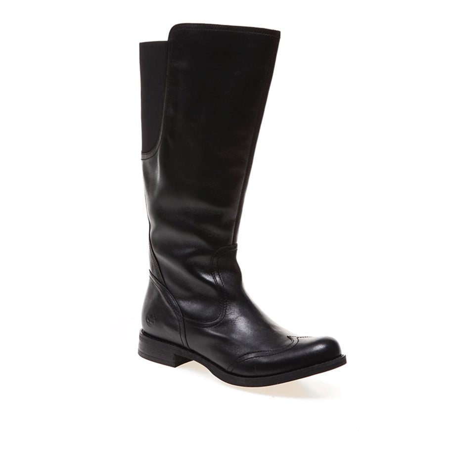 Timberland SİYAH Kadın Çizme 8560A TIMBERLAND EK SAVİN HİLL TALL WİTH GORE BLACK