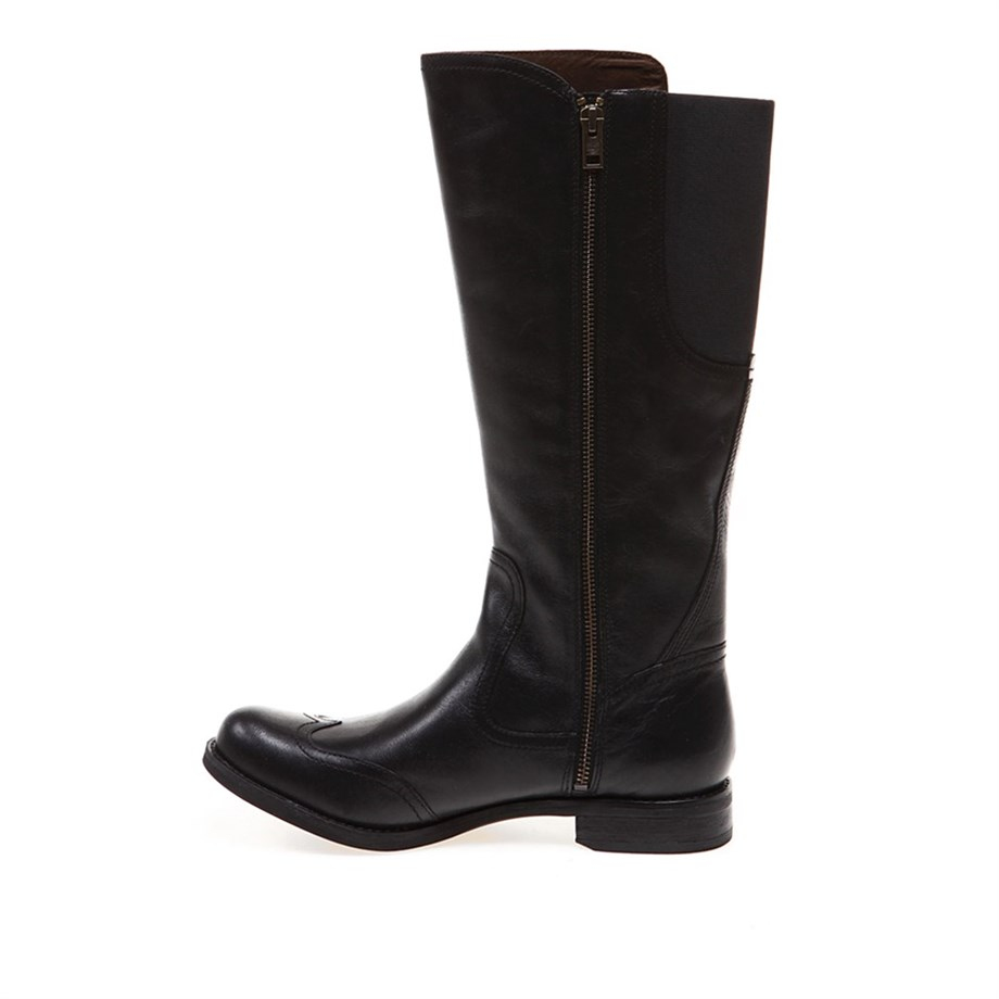 Timberland SİYAH Kadın Çizme 8560A TIMBERLAND EK SAVİN HİLL TALL WİTH GORE BLACK