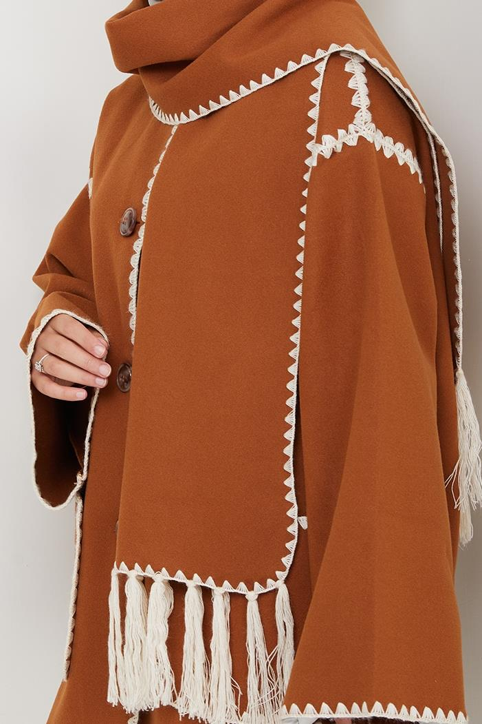 Ahen Atkılı Kaşe Ceket 1593 - Vizon