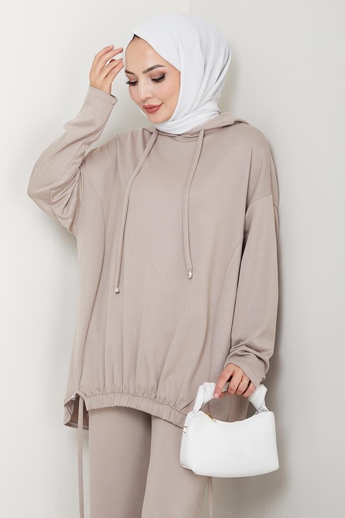 Aris Oysho Tunik Pantolon İkili Takım 1611 - Taş