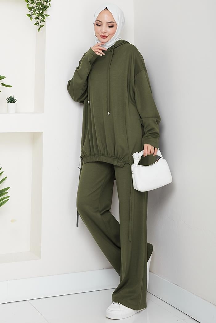 Aris Oysho Tunik Pantolon İkili Takım 1611 - Haki
