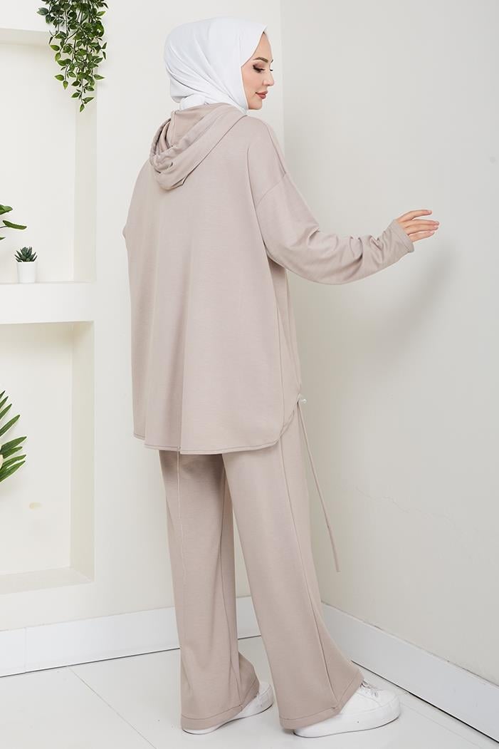 Aris Oysho Tunik Pantolon İkili Takım 1611 - Taş