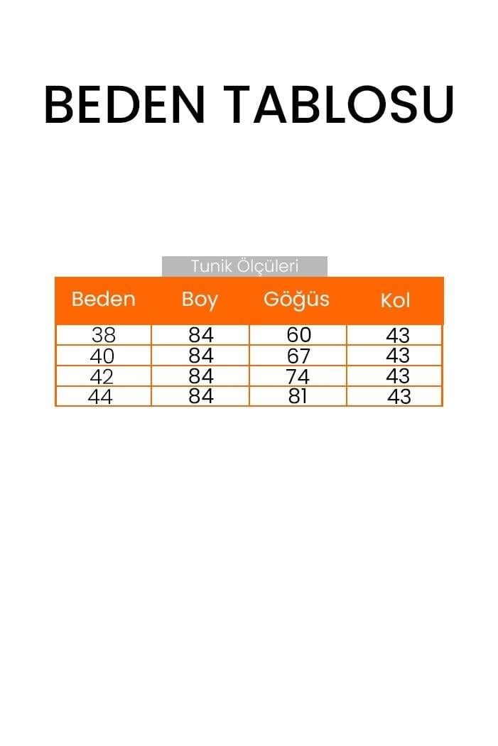 Armalı Yırtmaç Detay Tunik 1665 - Mor