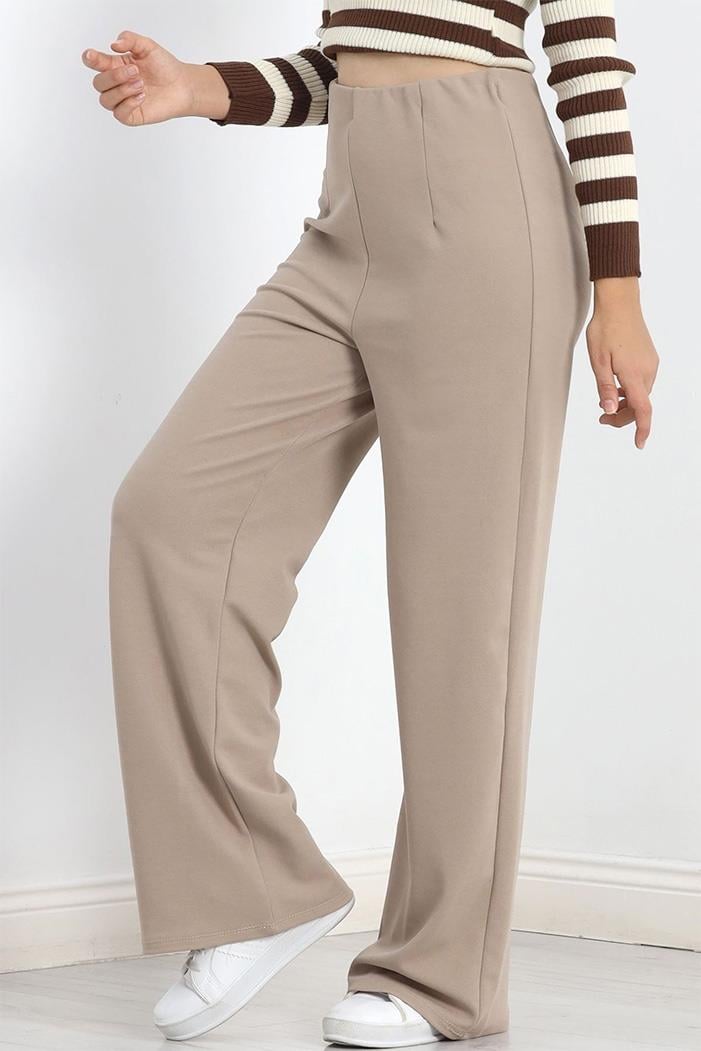 Asler Bol Paça Pantolon 1198 - Taş