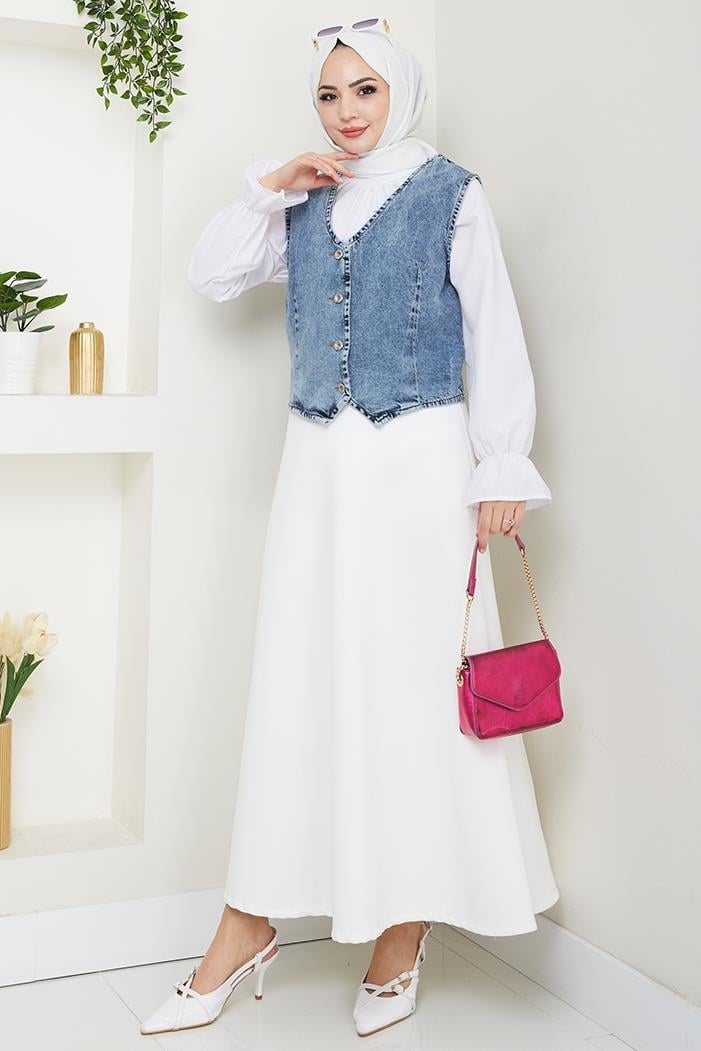 Asyel Kot Yelek 1430 - Açık Mavi