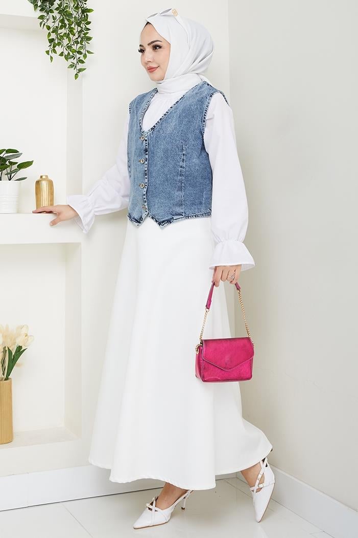 Asyel Kot Yelek 1430 - Açık Mavi