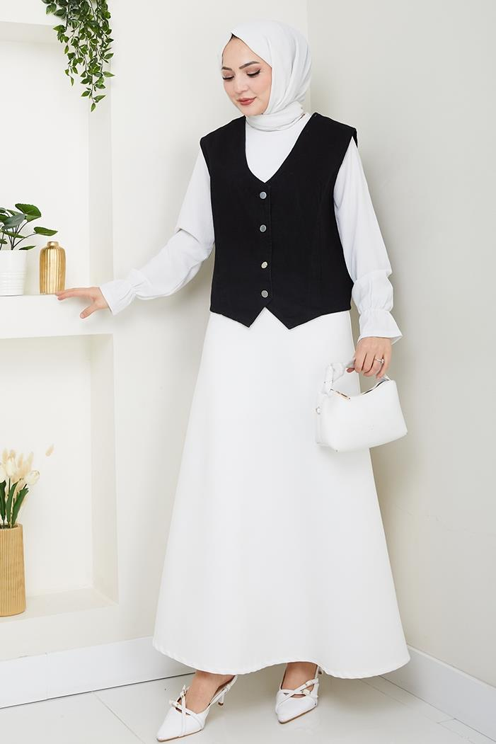 Asyel Kot Yelek 1430 - Siyah