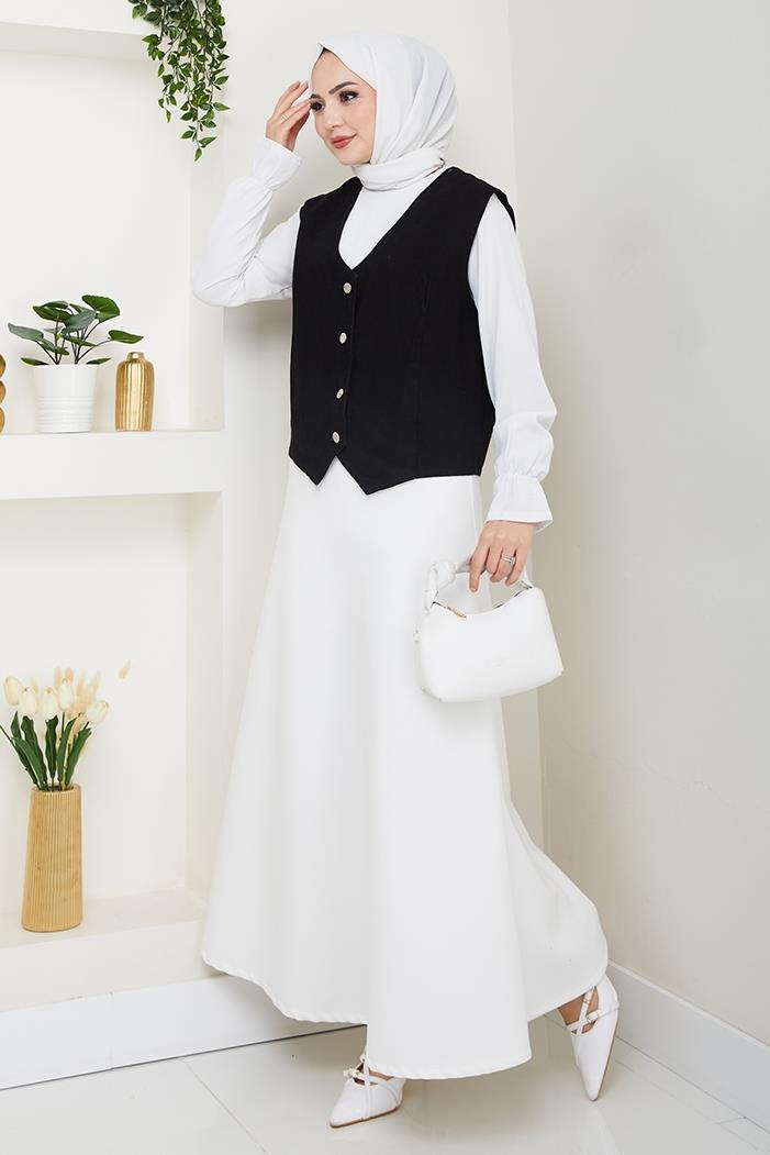 Asyel Kot Yelek 1430 - Siyah